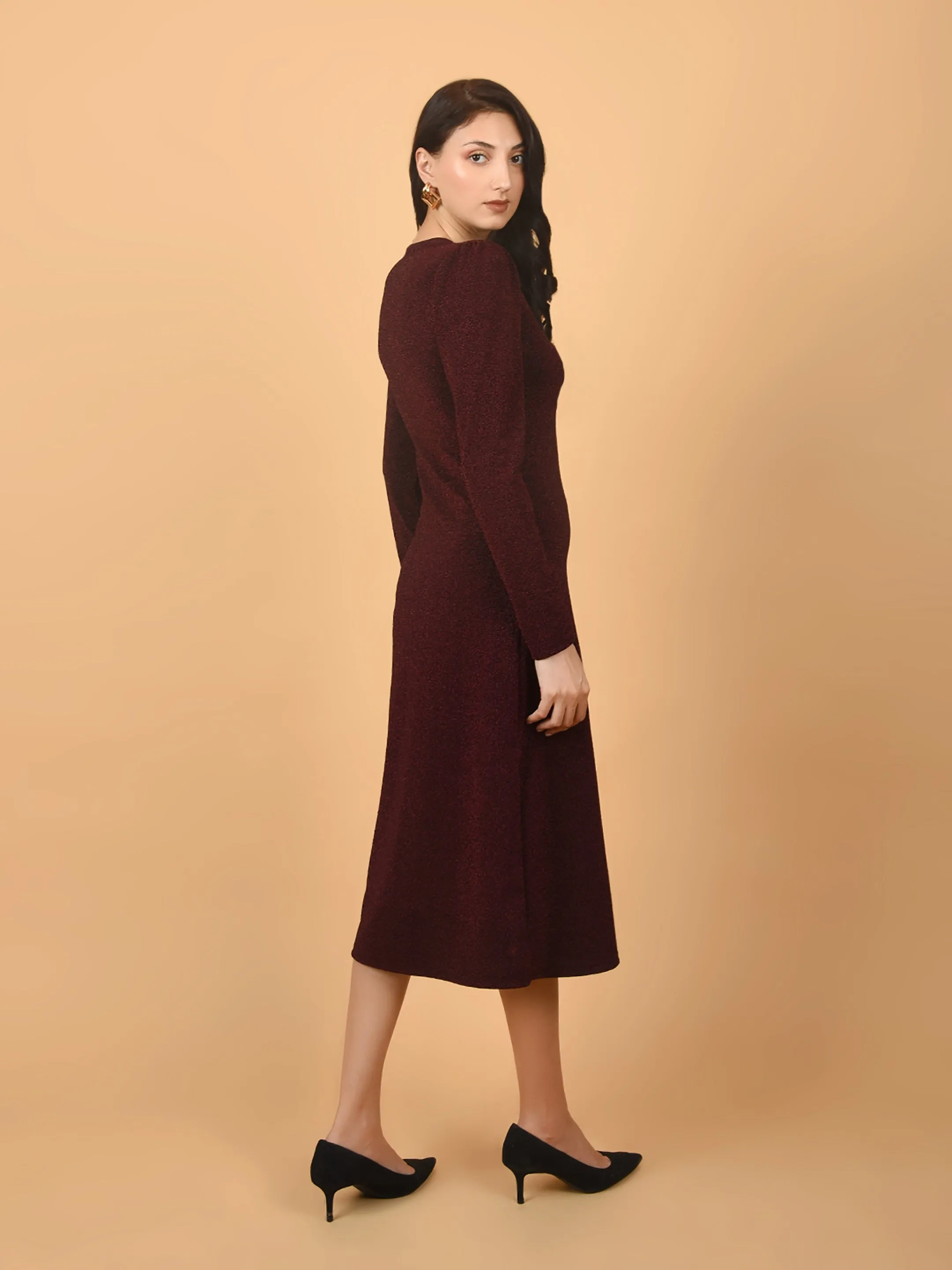 Flawless Trendy Partywear Bodycon Midi Slit Dress | DIVA
