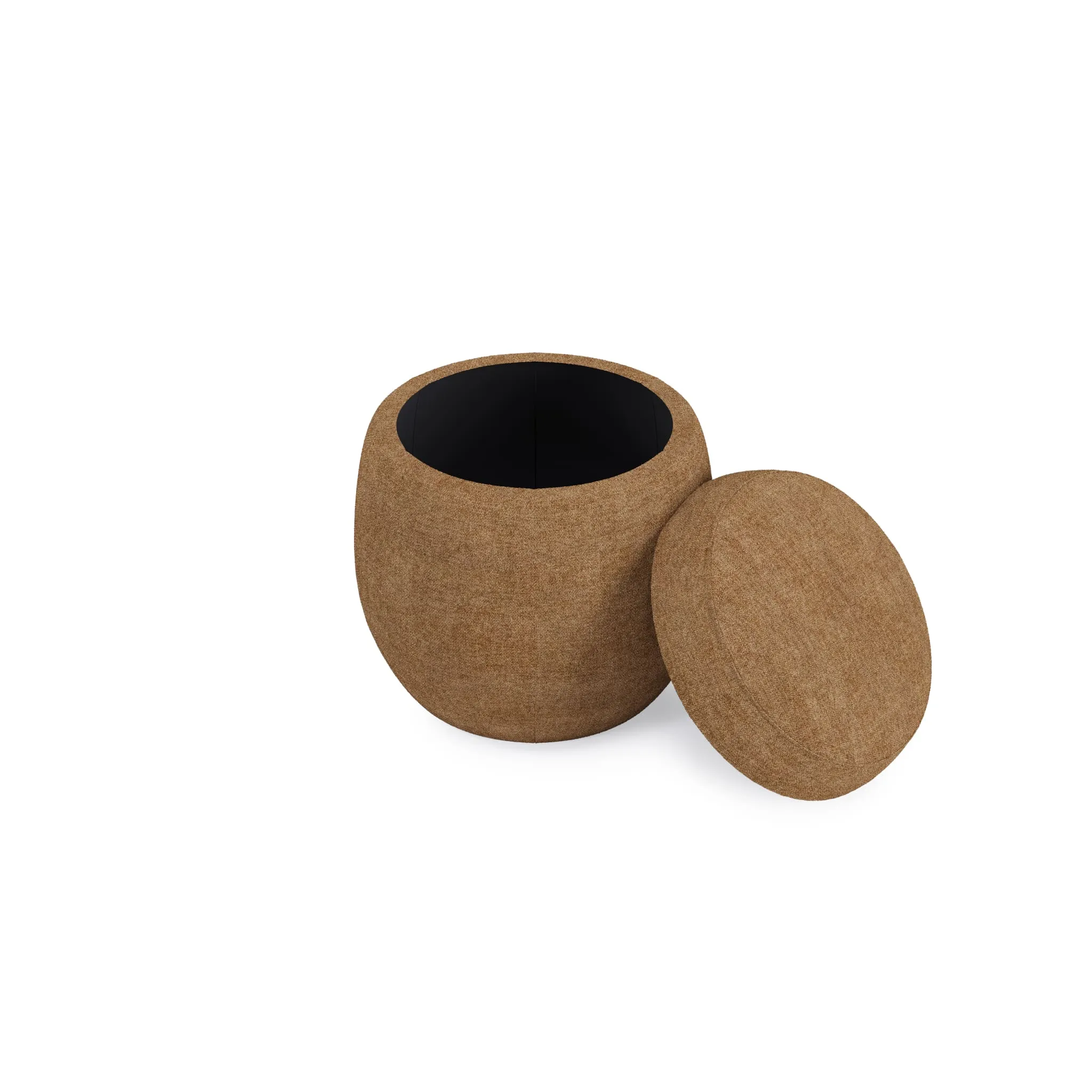 Flex Upholstered Ottoman in Porcini Chenille