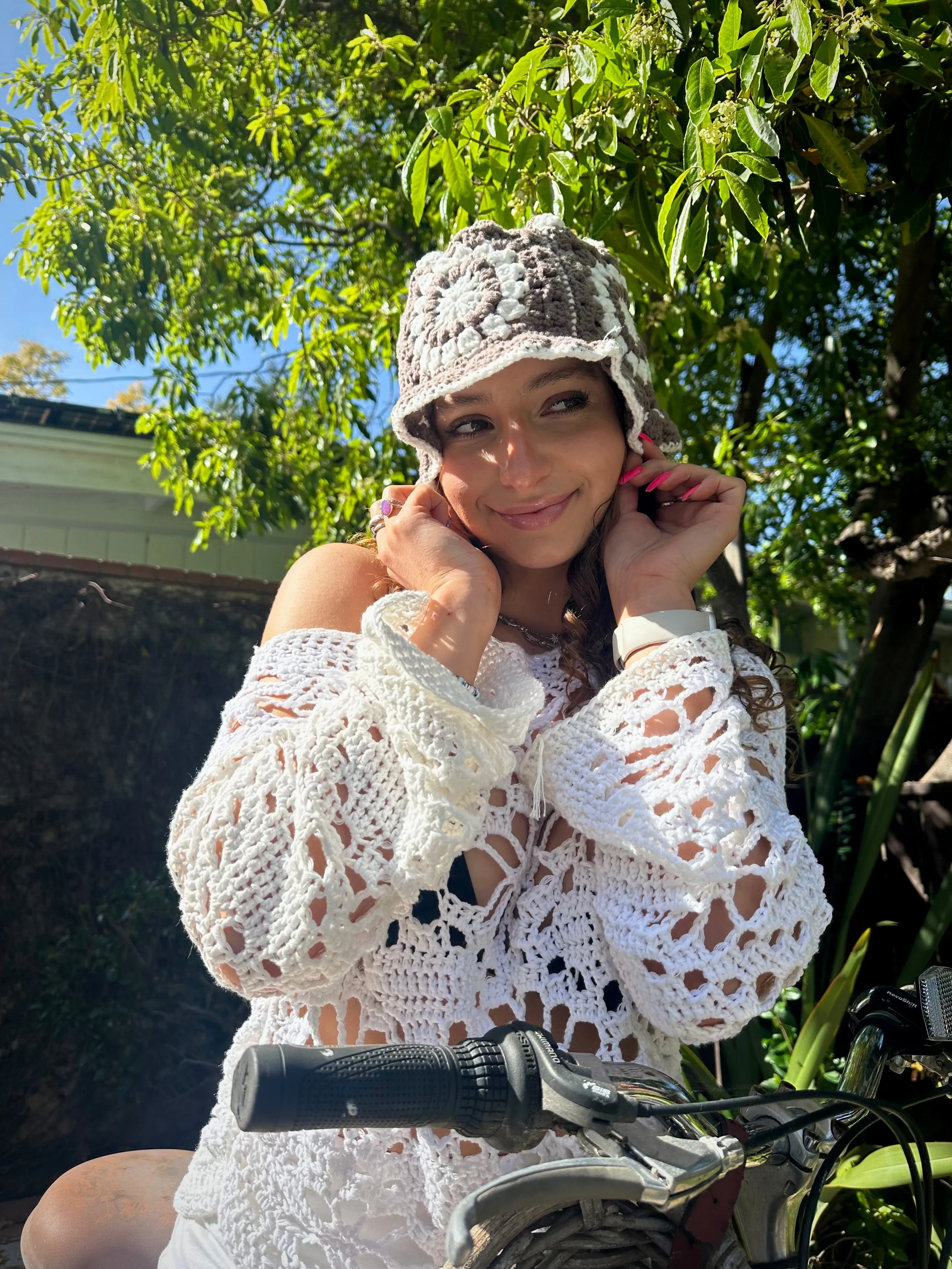 Floral Mesh Long Sleeve Top