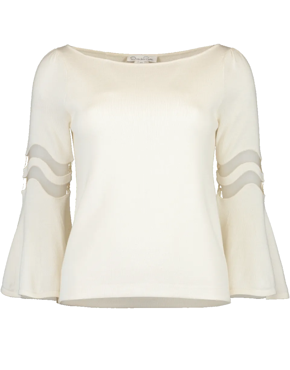 Flutter Knit Top