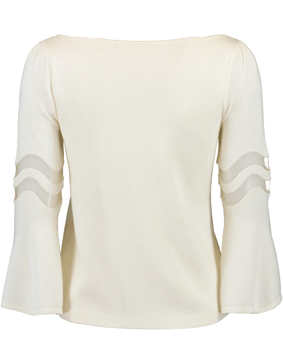 Flutter Knit Top