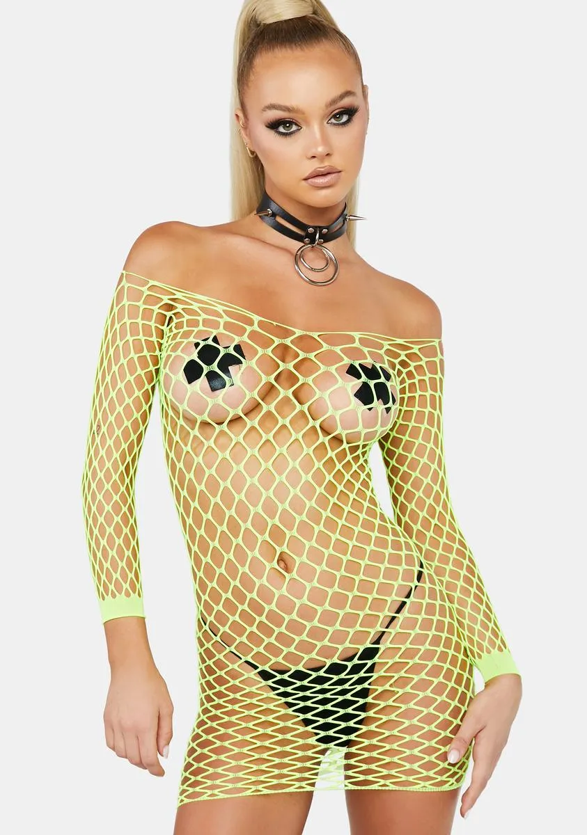 Freaky Deaky Fishnet Dress