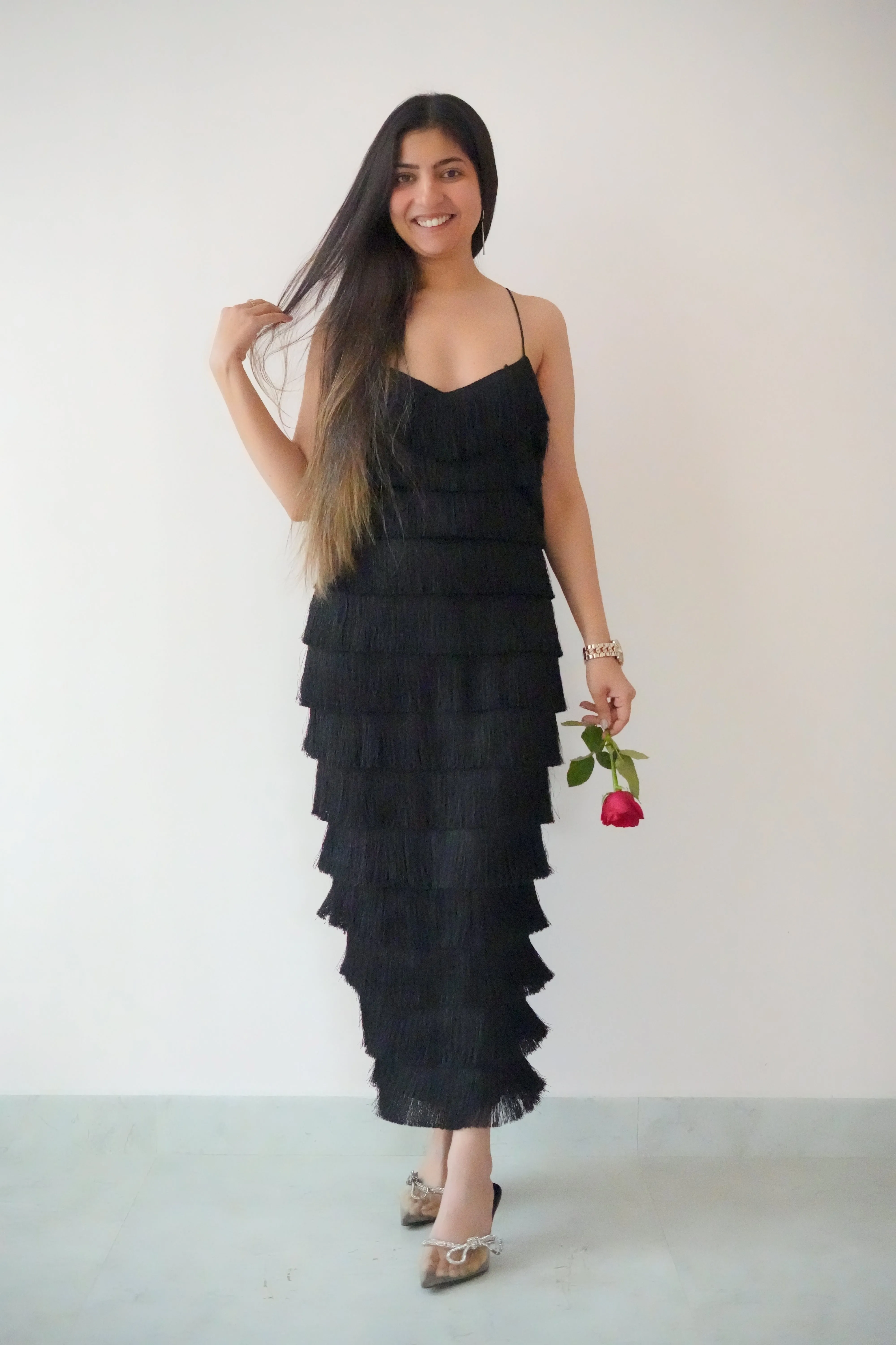 Fringe bodycon dress