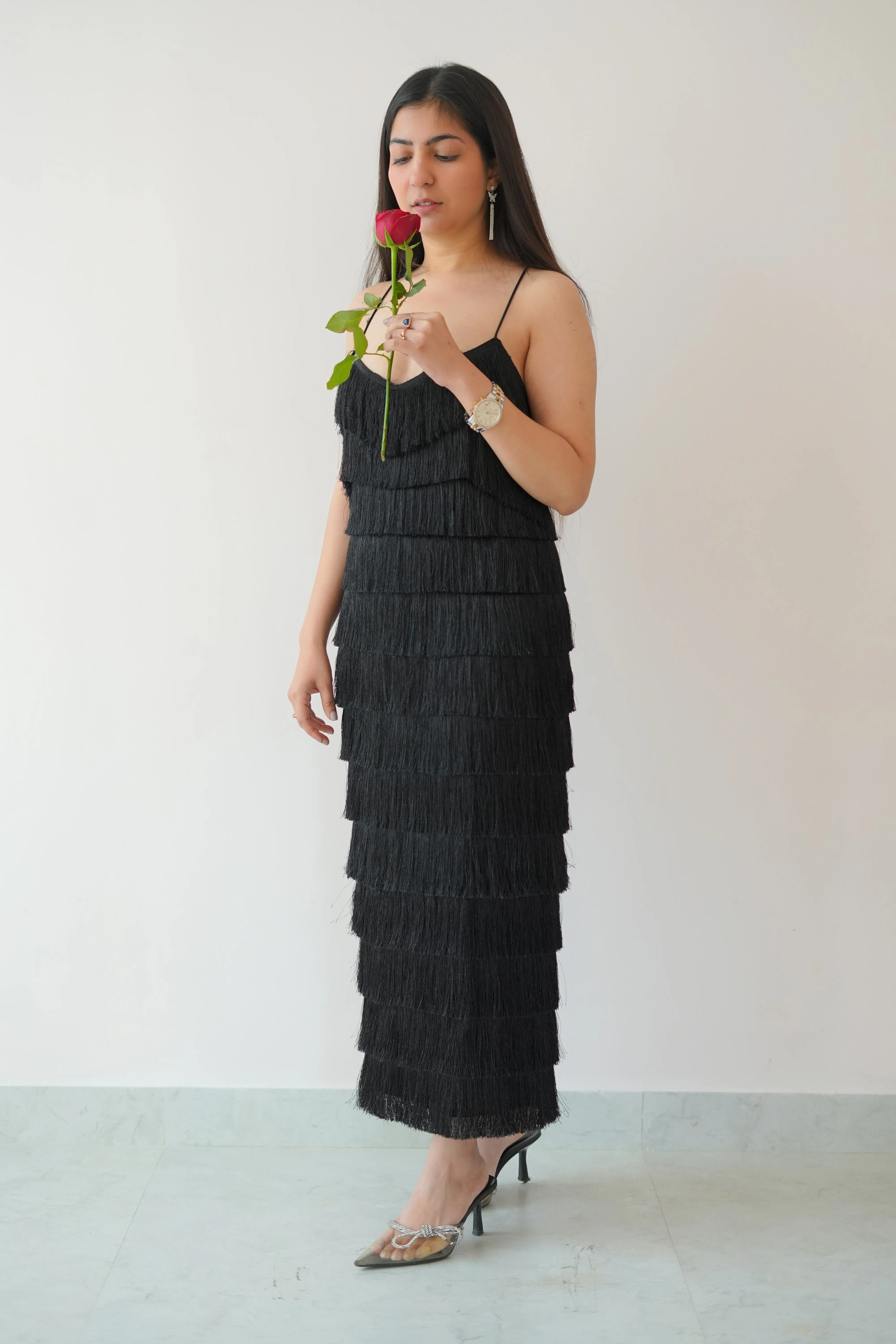 Fringe bodycon dress