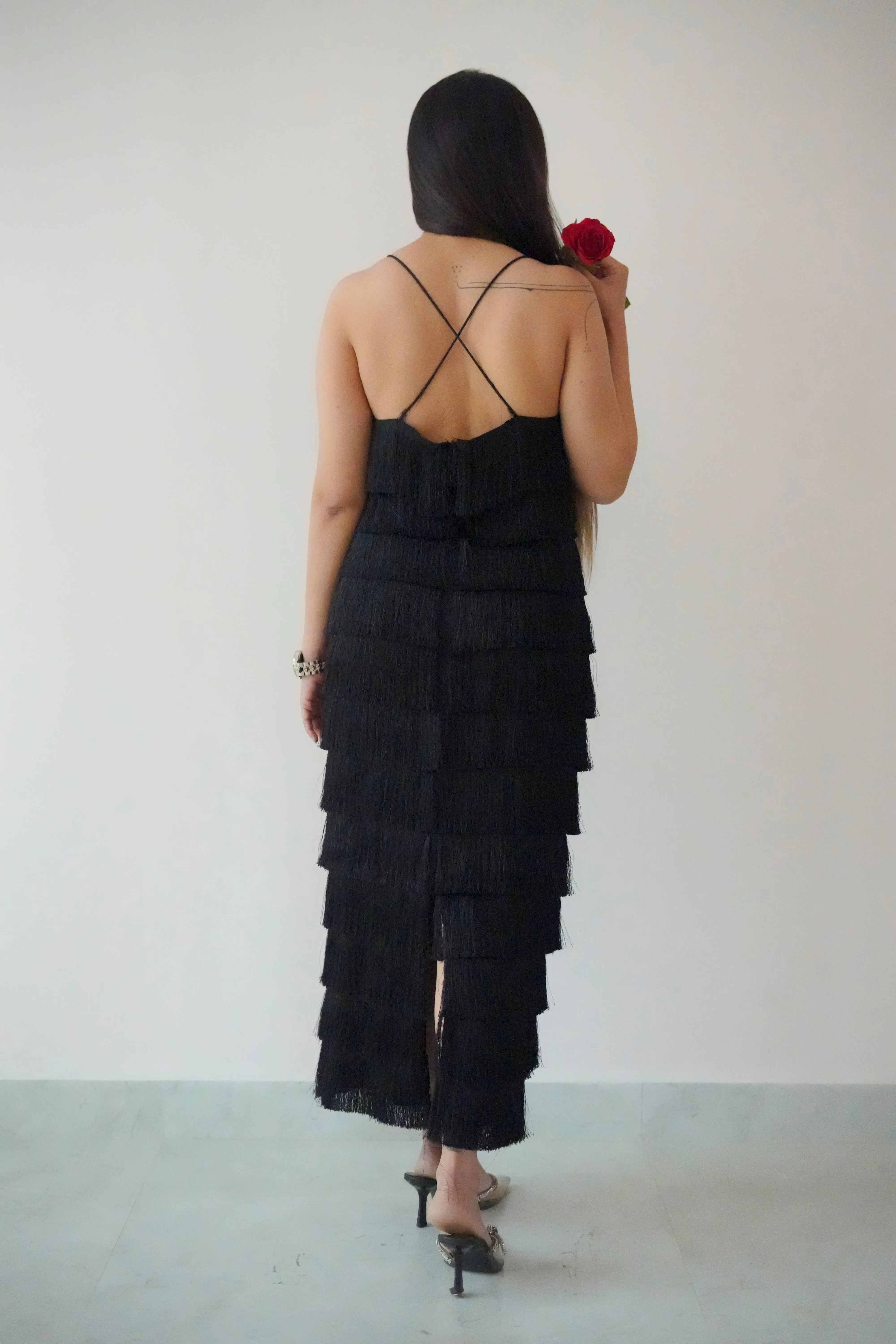 Fringe bodycon dress