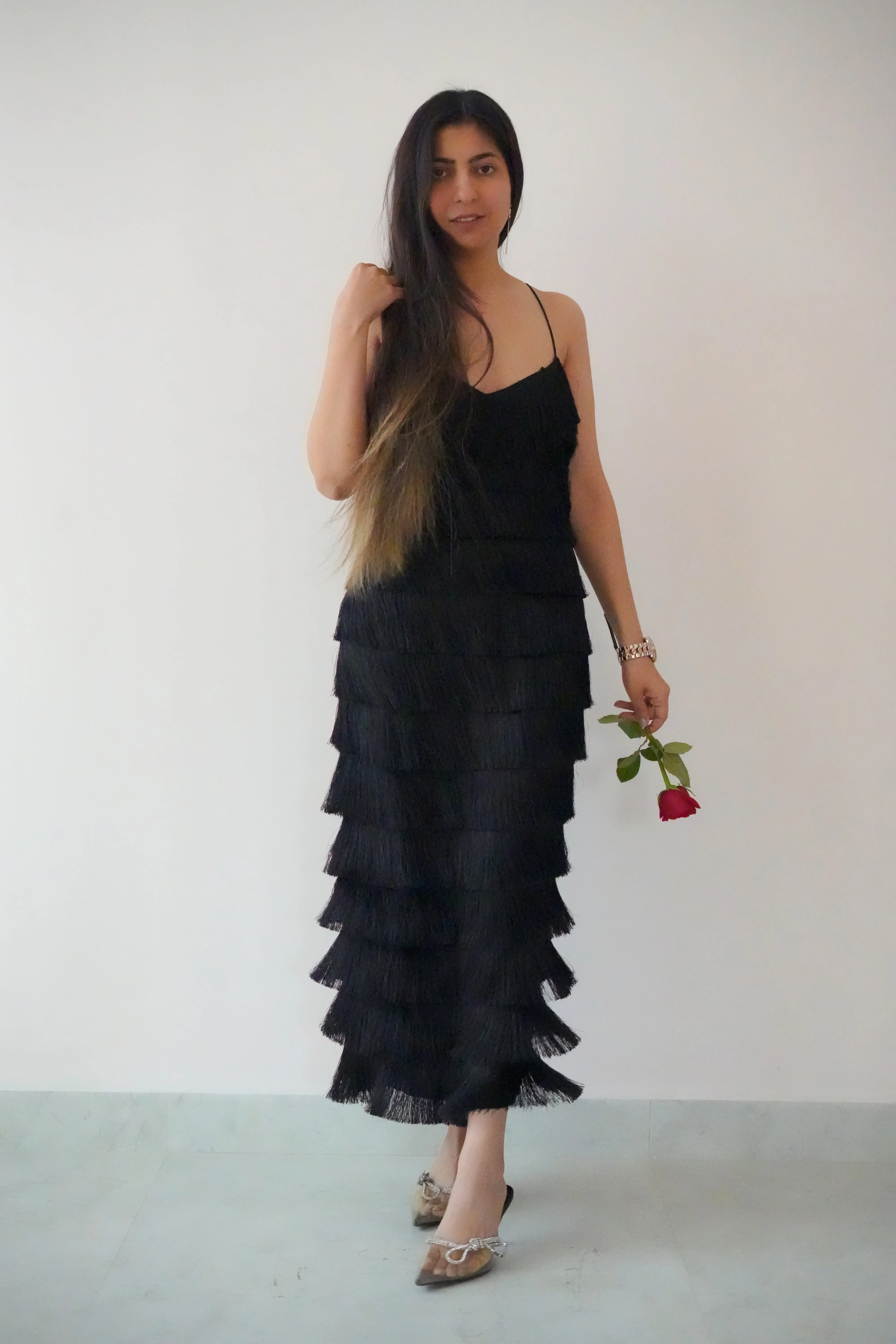 Fringe bodycon dress