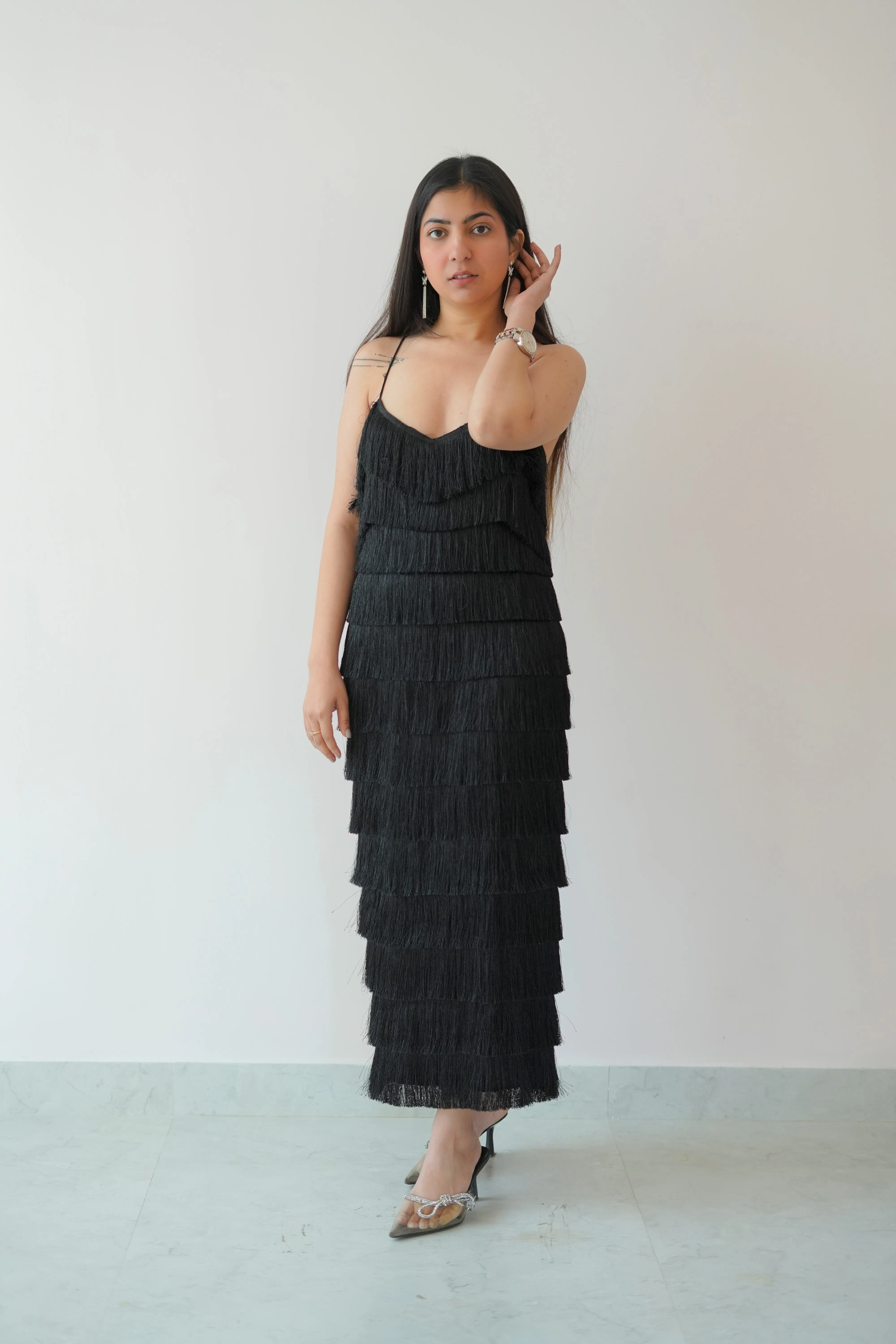 Fringe bodycon dress