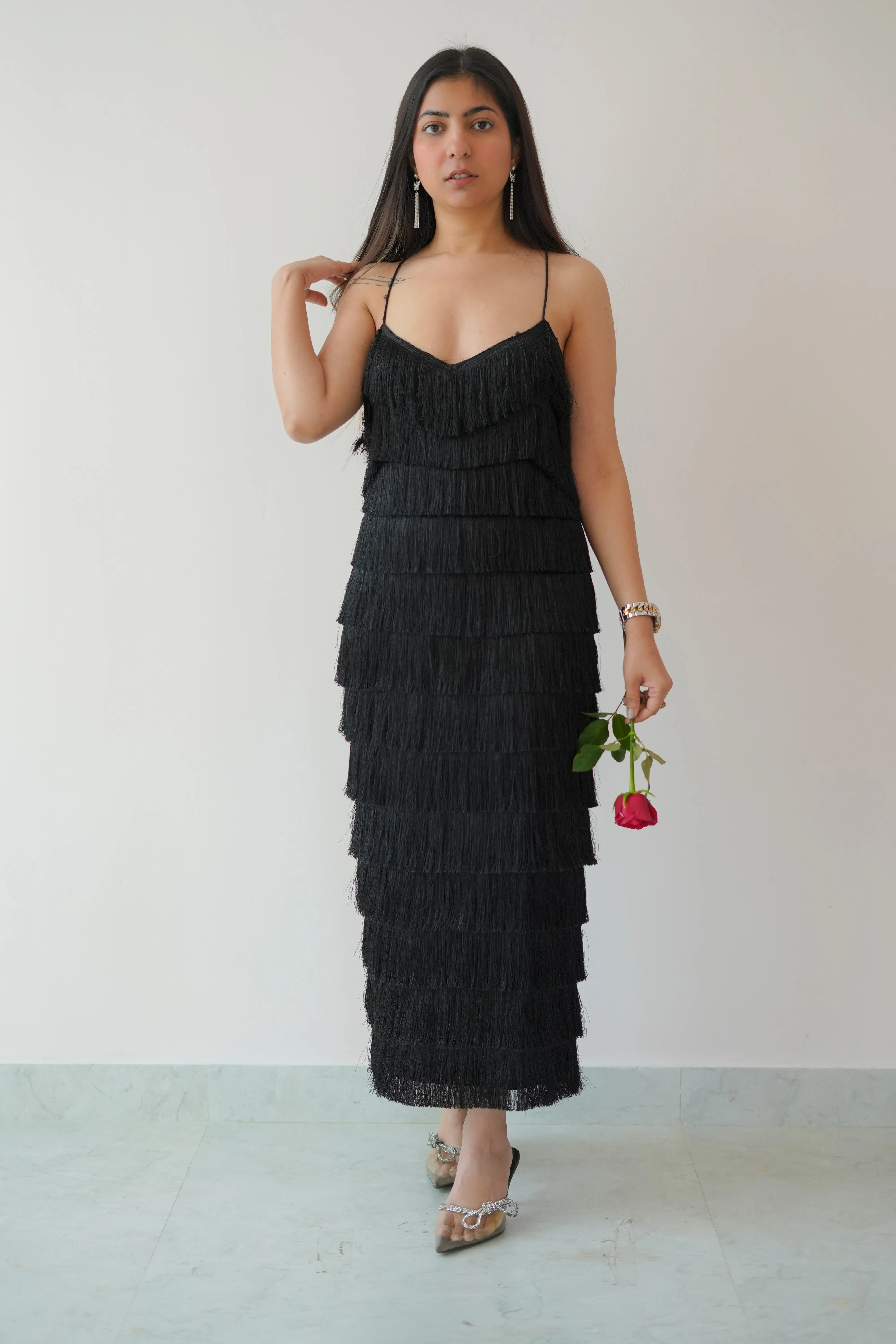 Fringe bodycon dress