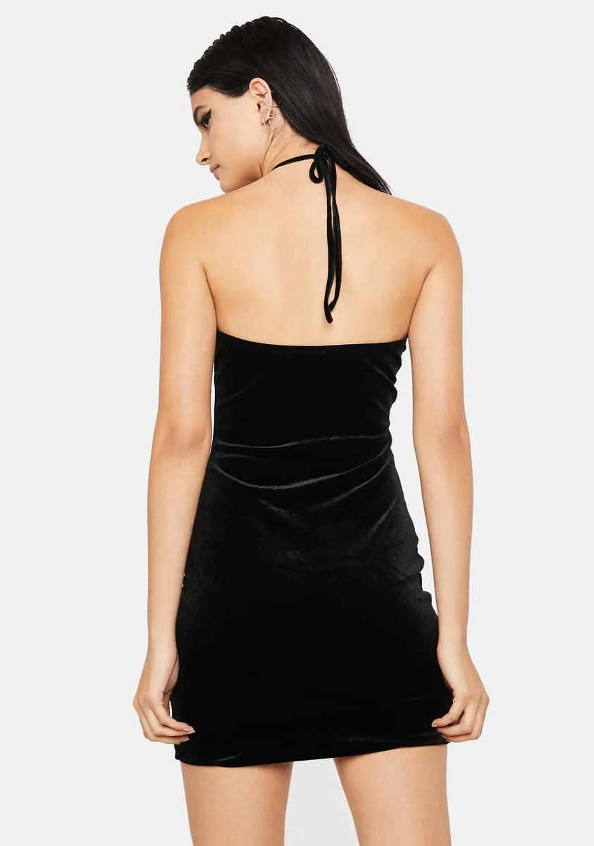 From The Heart Velvet Dress