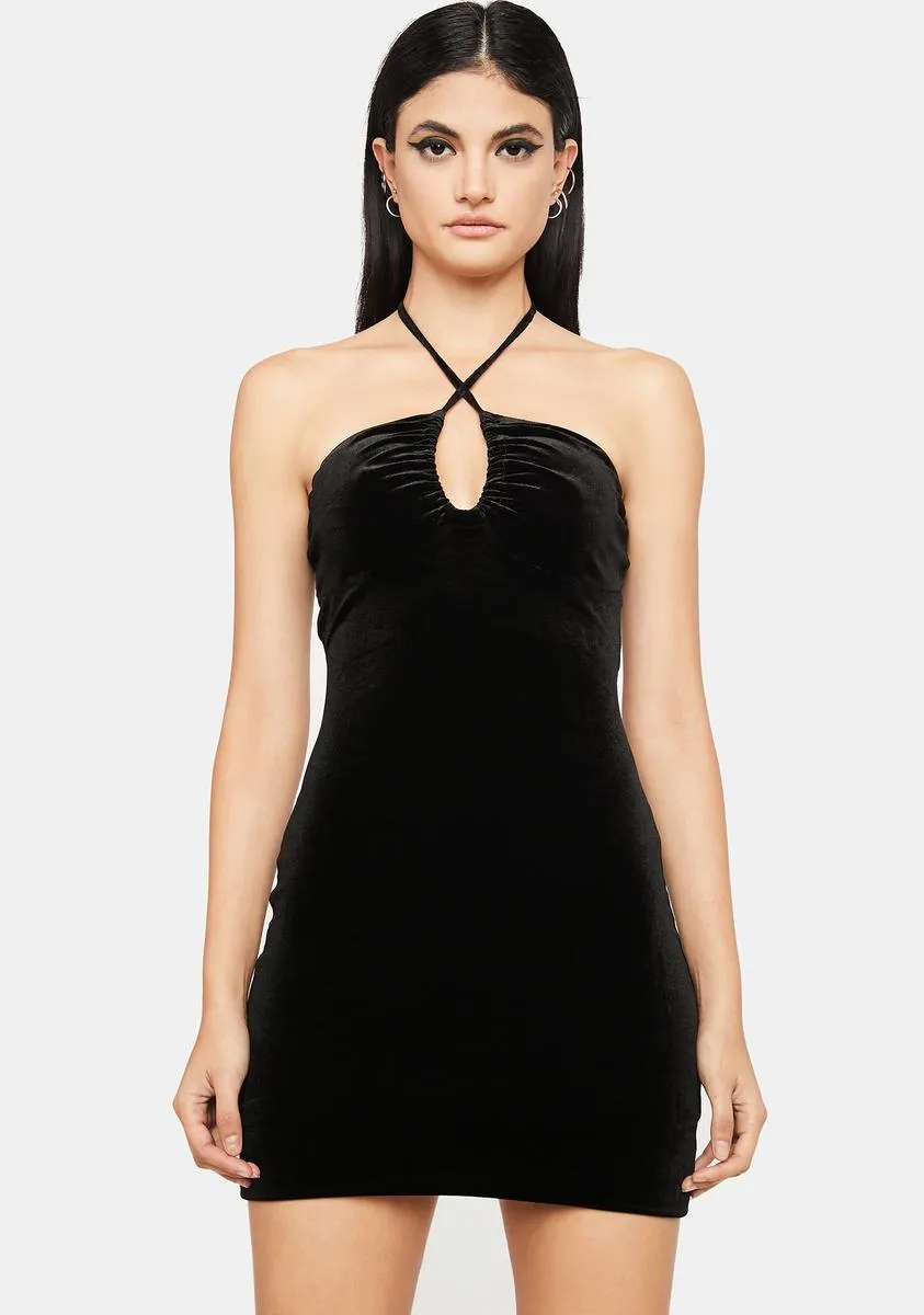 From The Heart Velvet Dress