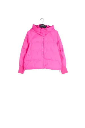 Fuchsia boxy puffer jacket