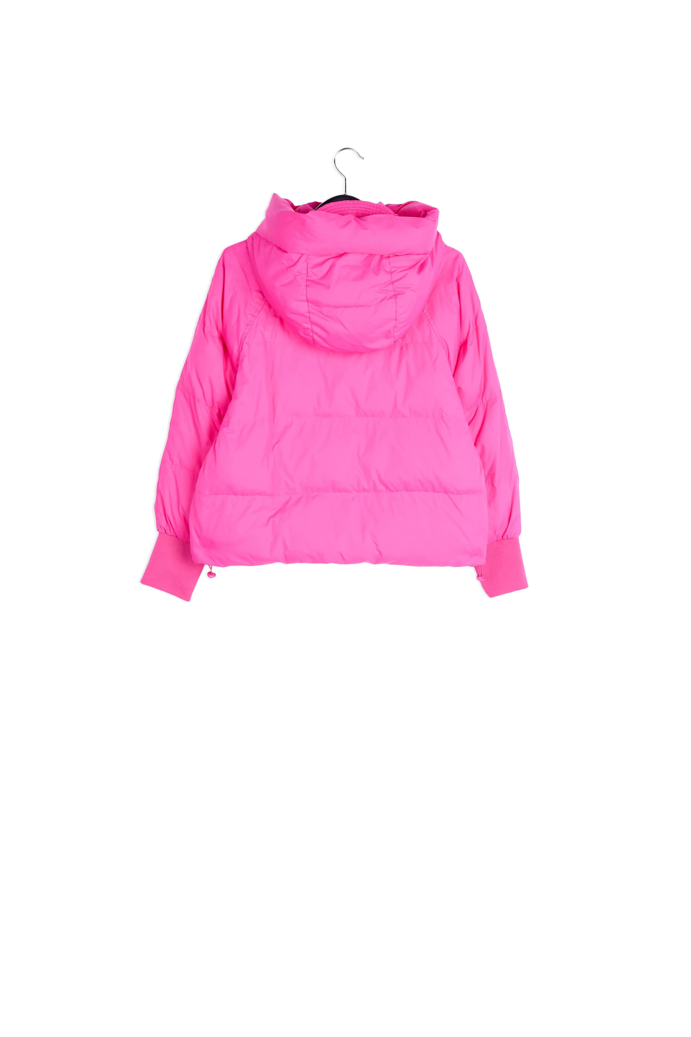 Fuchsia boxy puffer jacket
