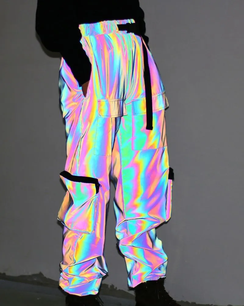 Functional  Laser Colorful Reflective Pants