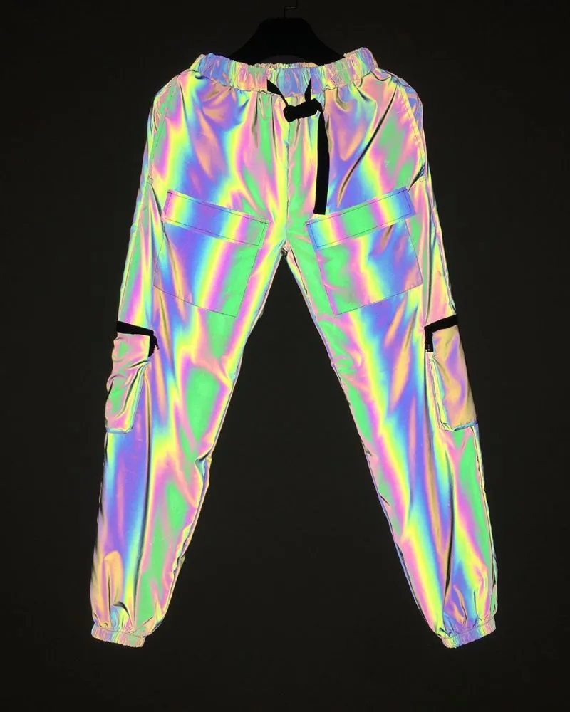 Functional  Laser Colorful Reflective Pants