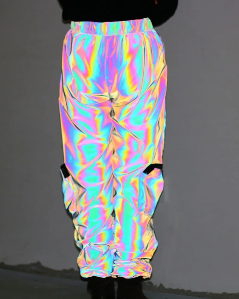 Functional  Laser Colorful Reflective Pants