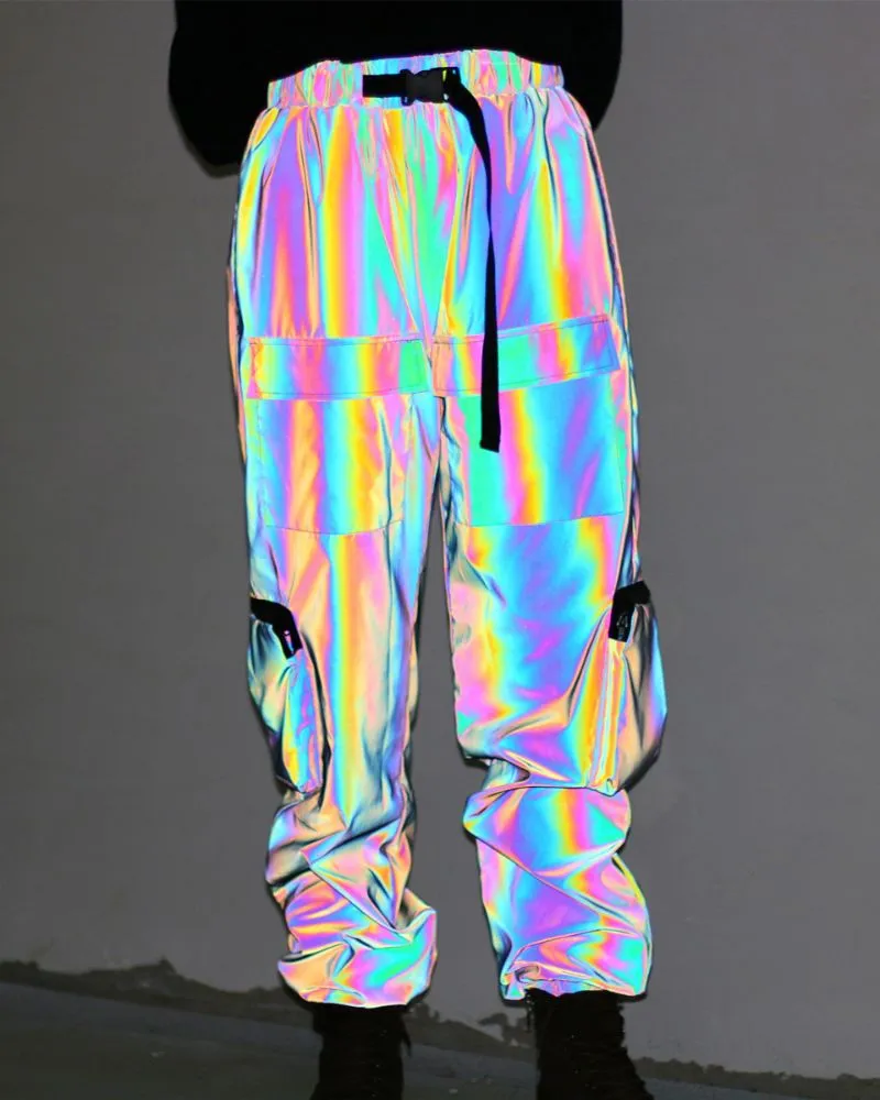 Functional  Laser Colorful Reflective Pants