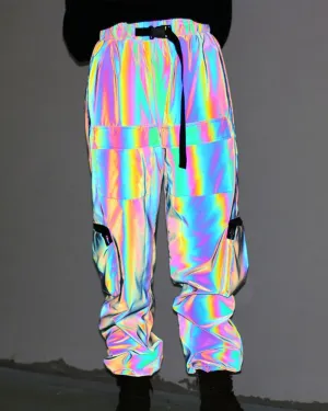 Functional  Laser Colorful Reflective Pants