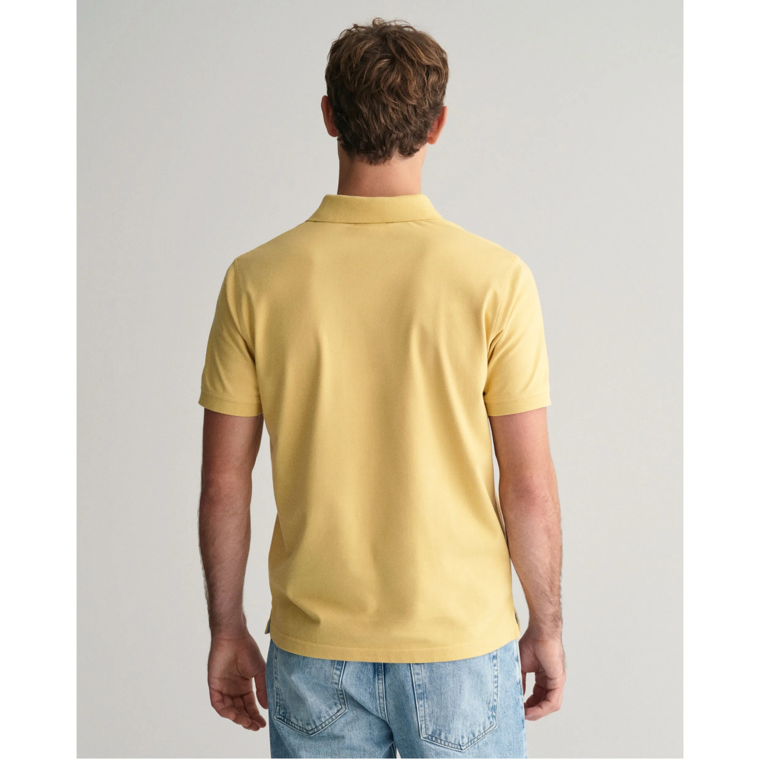 GANT Contrast Stretch Pique Polo 2062026 Dusty Yellow