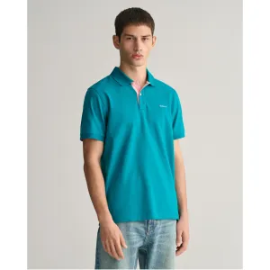 GANT Contrast Stretch Pique Polo 2062026 Ocean Turquoise