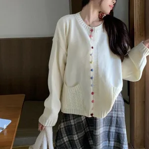 garden | Colorful Buttons Knit Sweater