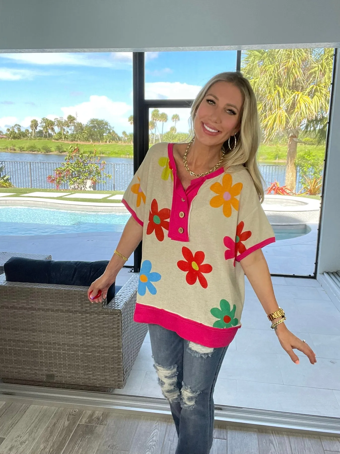 Garden Days Knit Top