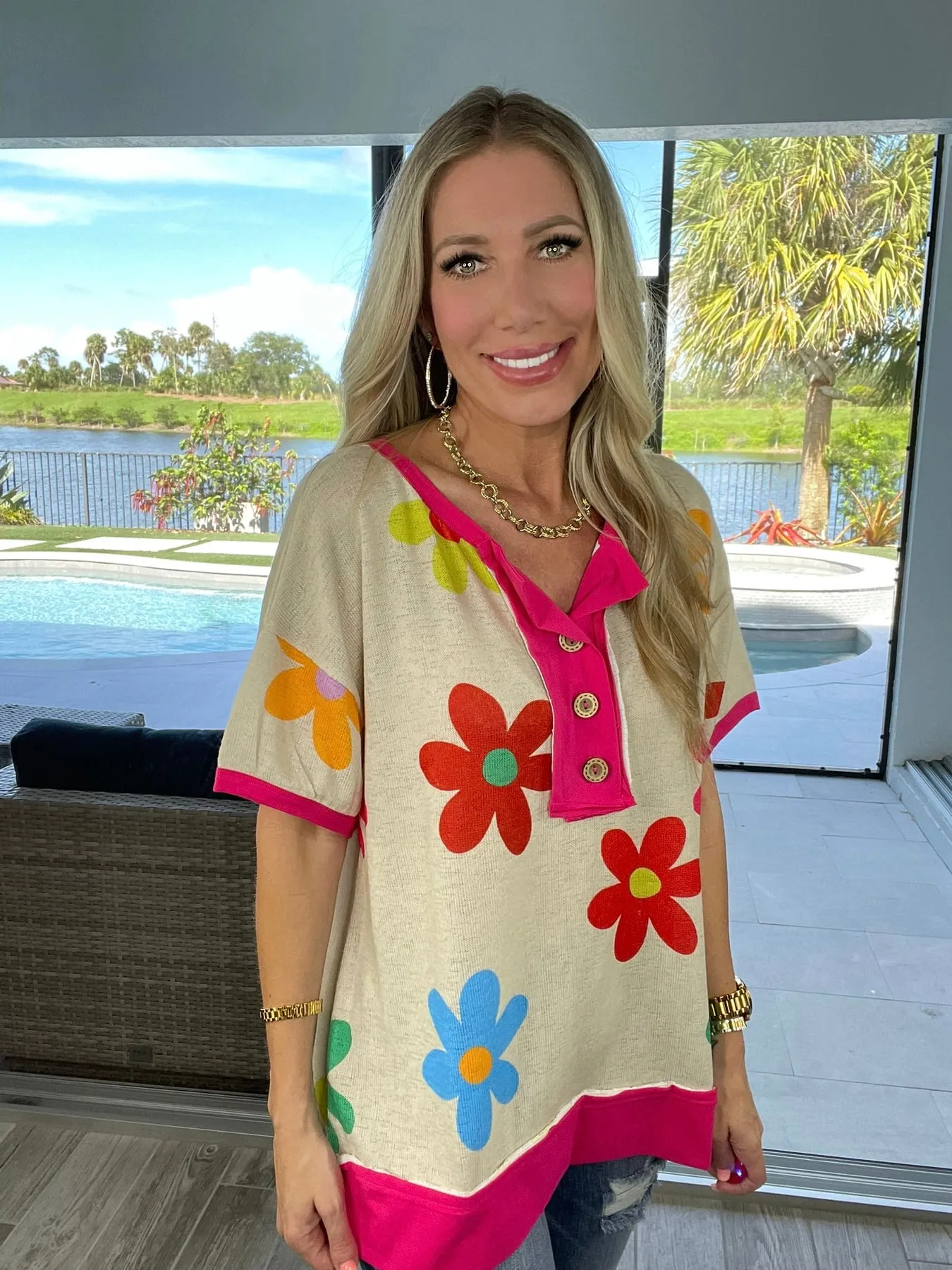 Garden Days Knit Top