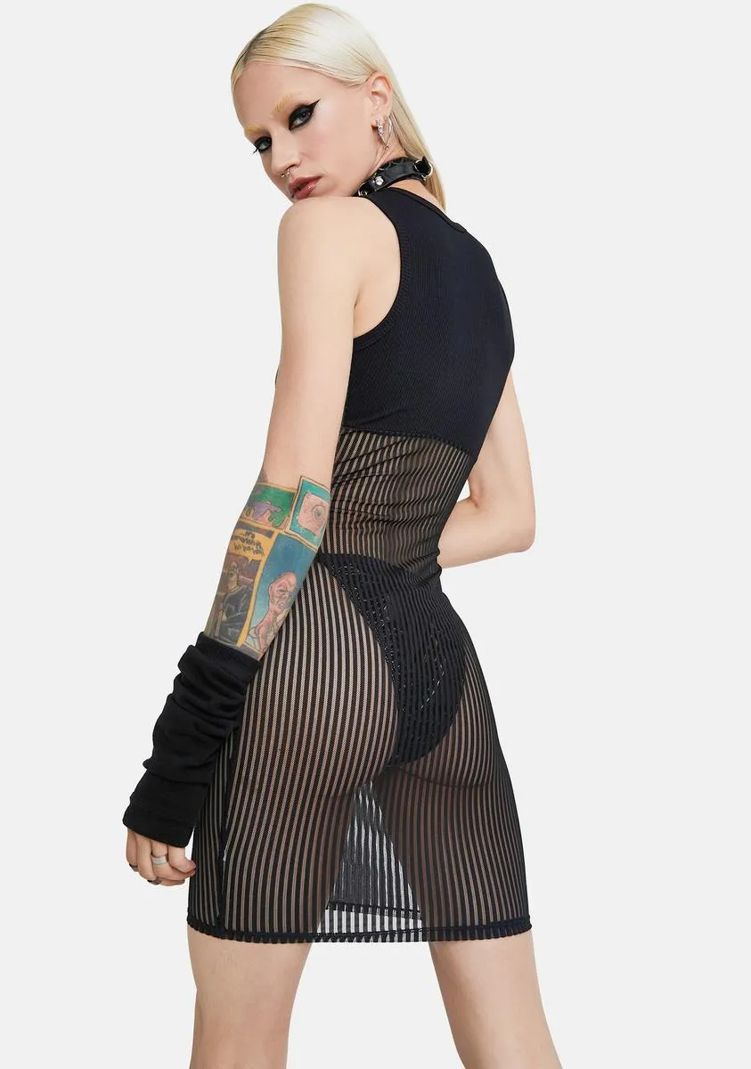 Gentle Bliss Mesh Bodycon Dress
