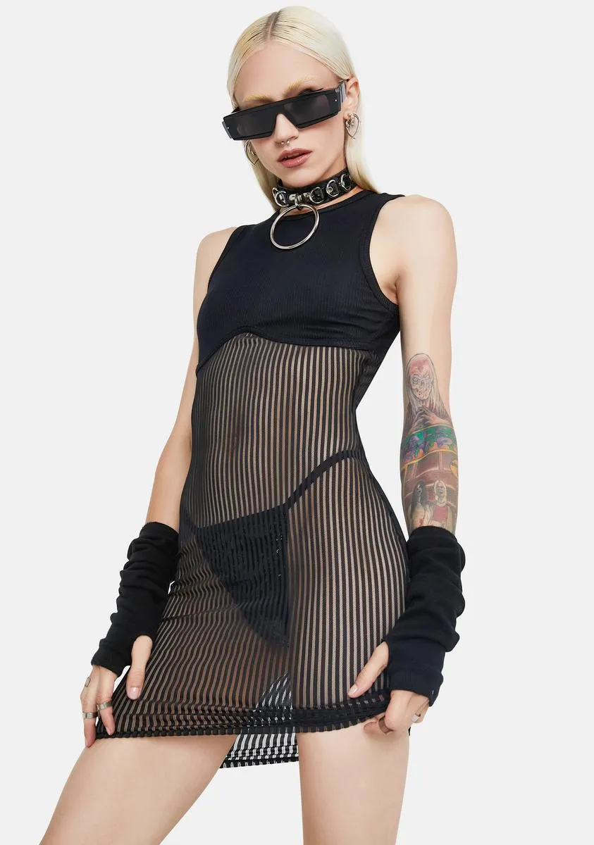 Gentle Bliss Mesh Bodycon Dress