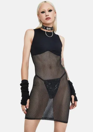 Gentle Bliss Mesh Bodycon Dress