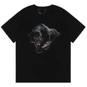 Giftngon - Vlone Style Panther Shirt White &amp; Black - Vlone StyleClothing