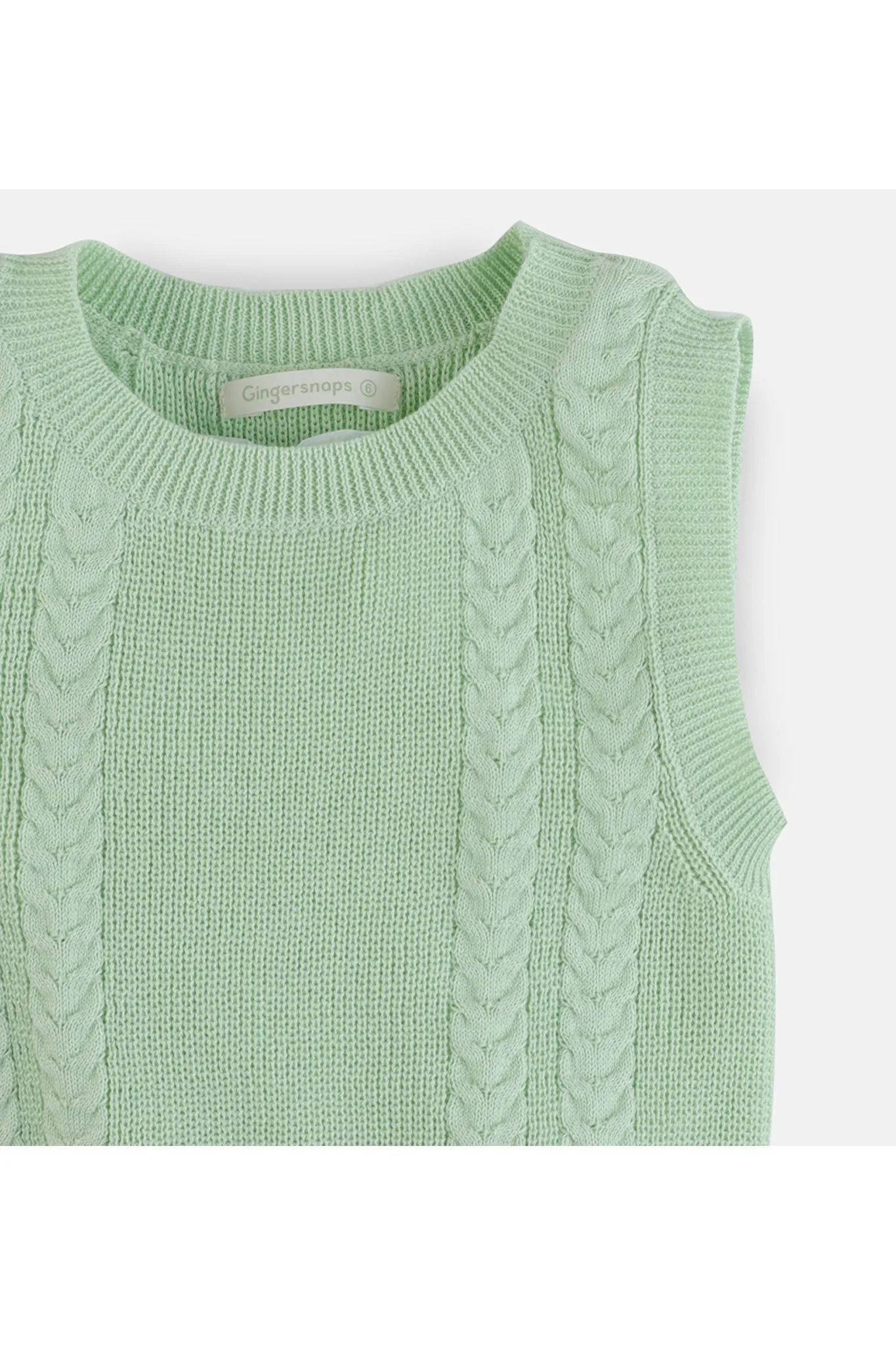 Gingersnaps Knit Top with Detachable Collar