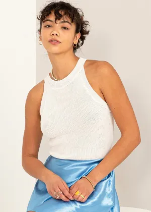 GO GETTER SLEEVELESS HALTER TOP