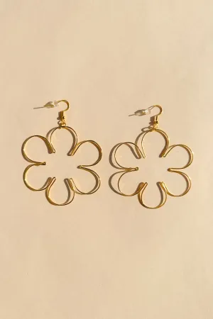 Gold Daisy Earrings