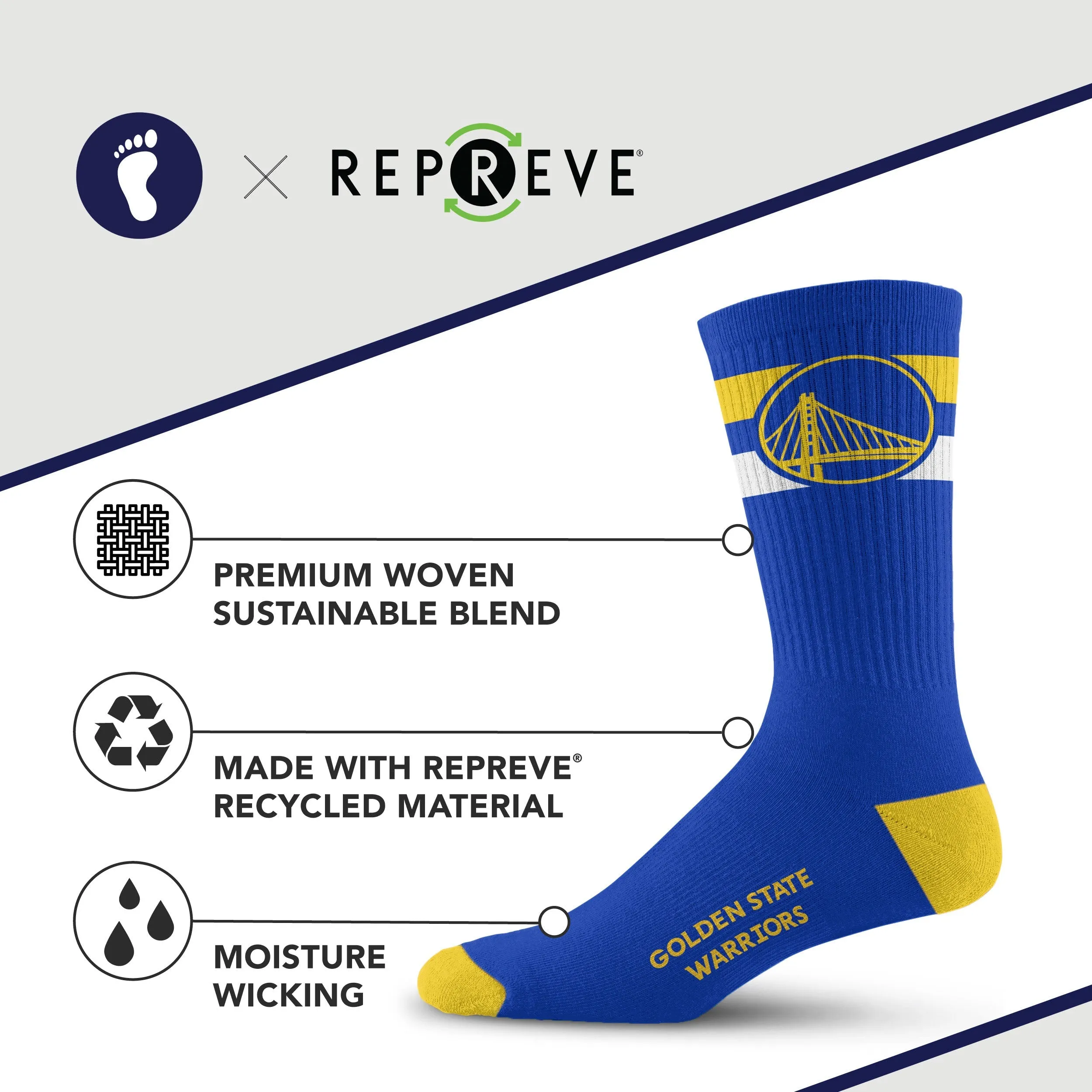 Golden State Warriors Legend Premium Crew Socks