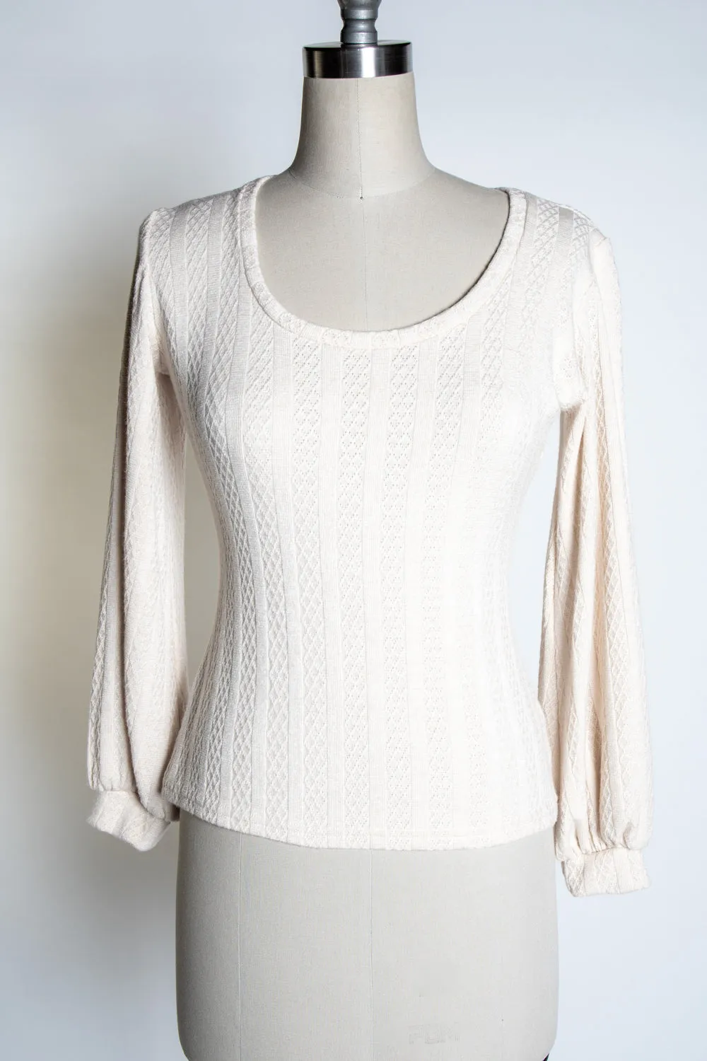 Grace Top - Pointelle, Ivory