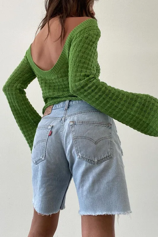 Green Knit Top