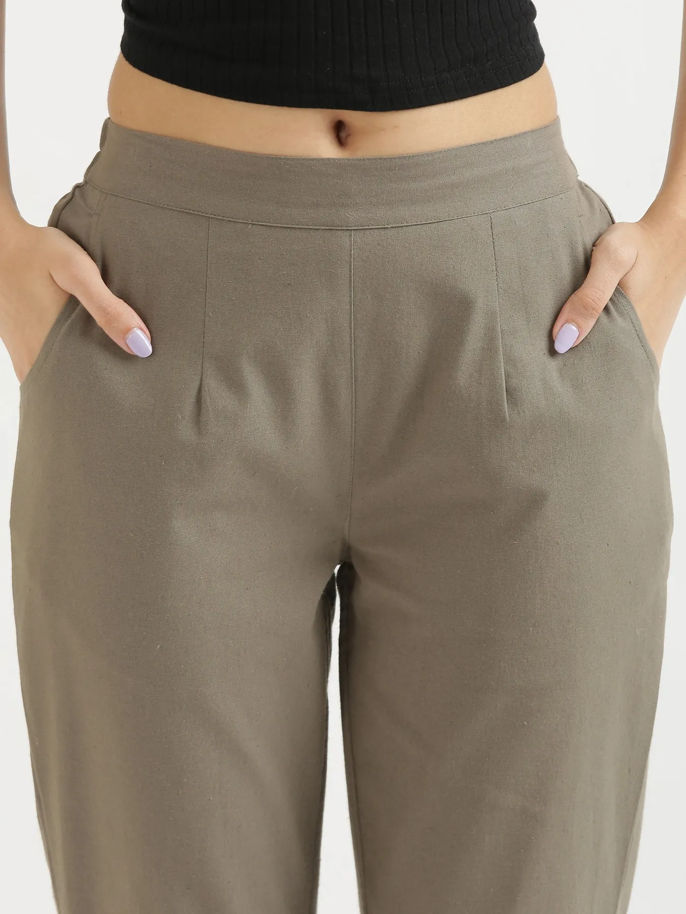 Grey Cotton Pant