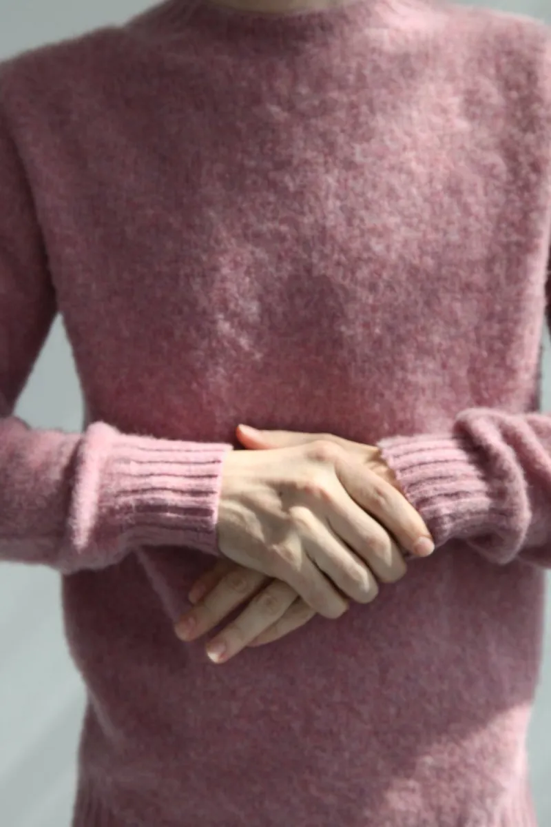Half Dozen Super Soft Double Brushed Crew Neck (Heather Orchid)