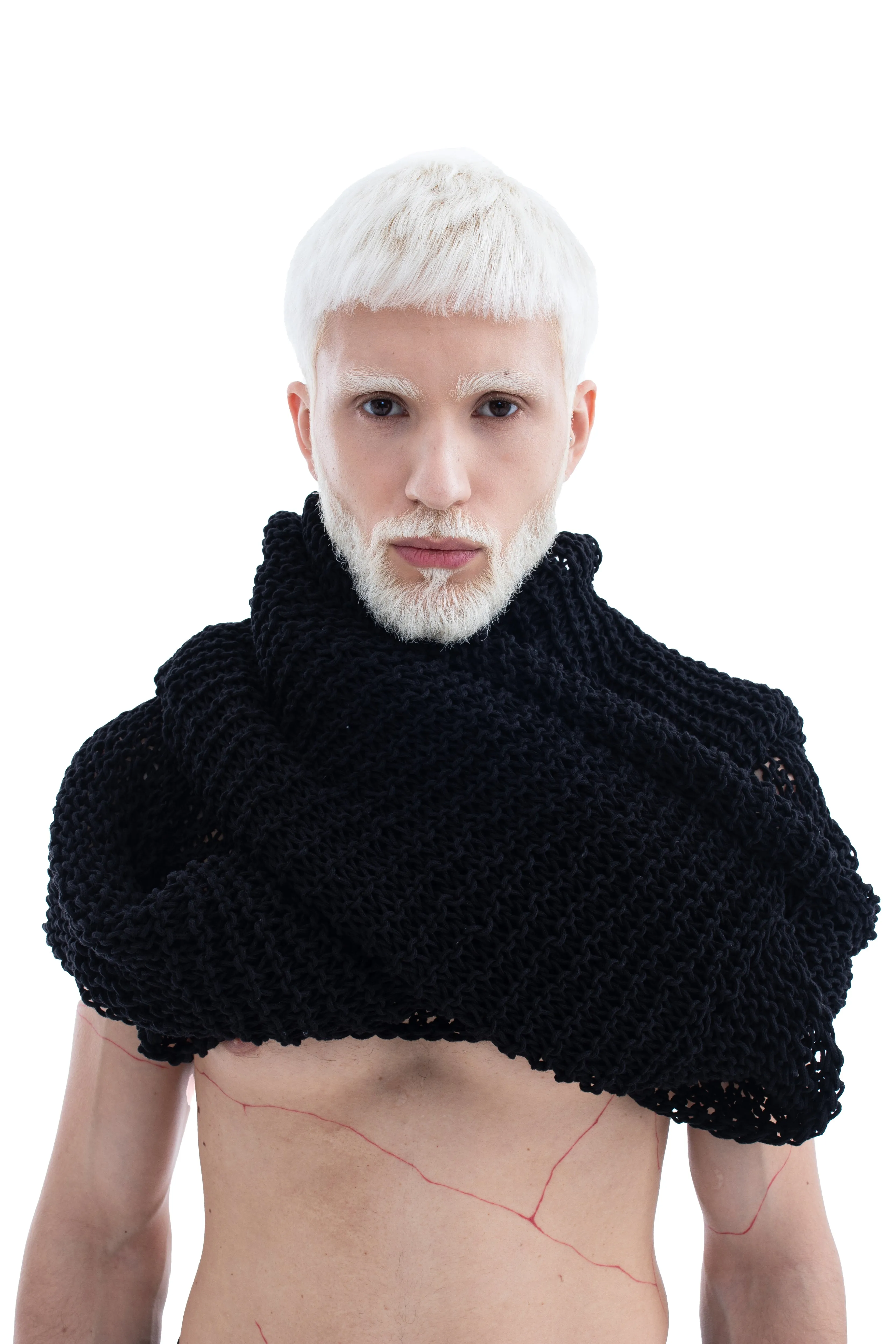 HAND-KNITTED OPEN WEAVE CROP TOP
