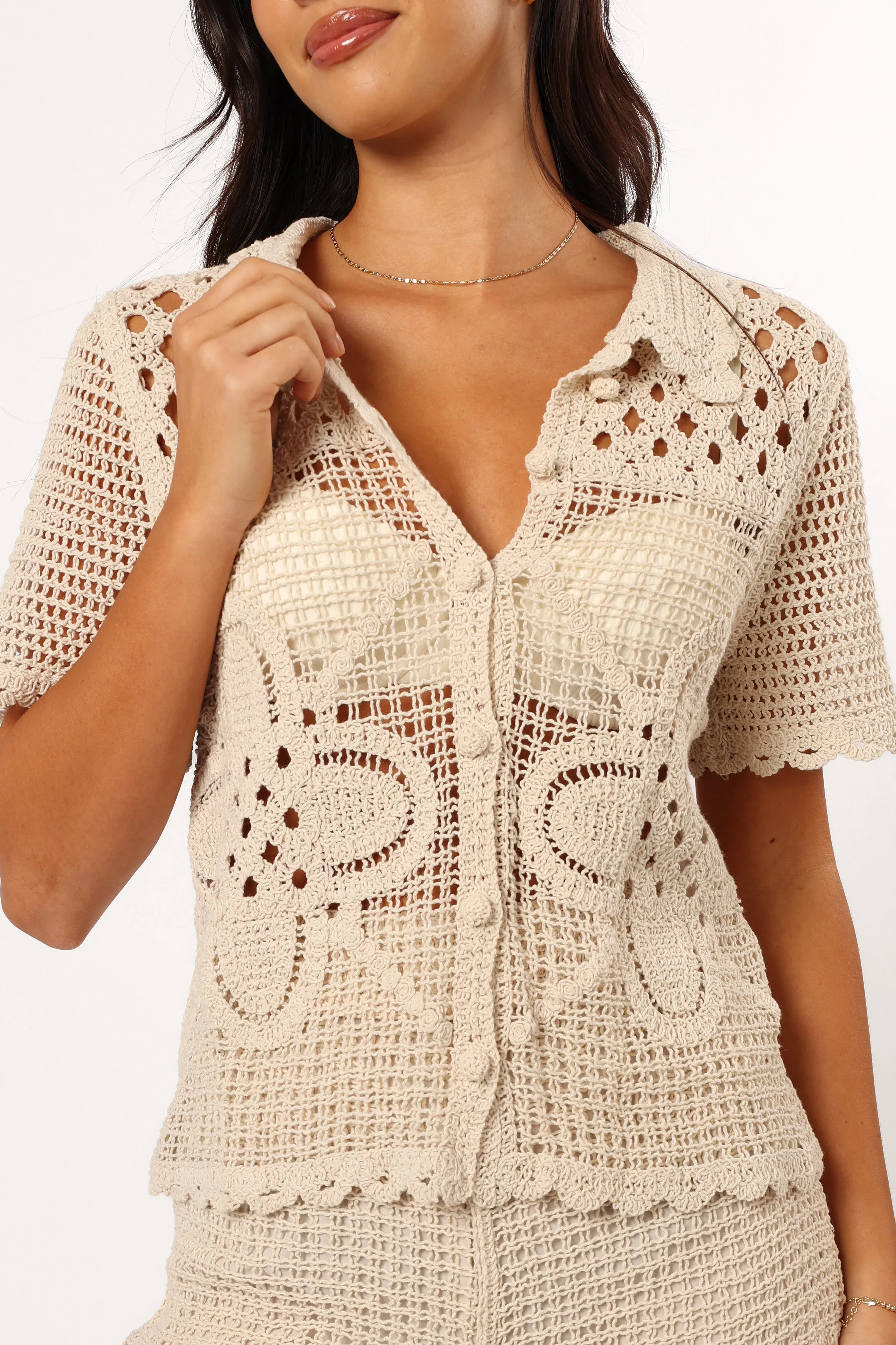 Harlowe Knit Top - Natural