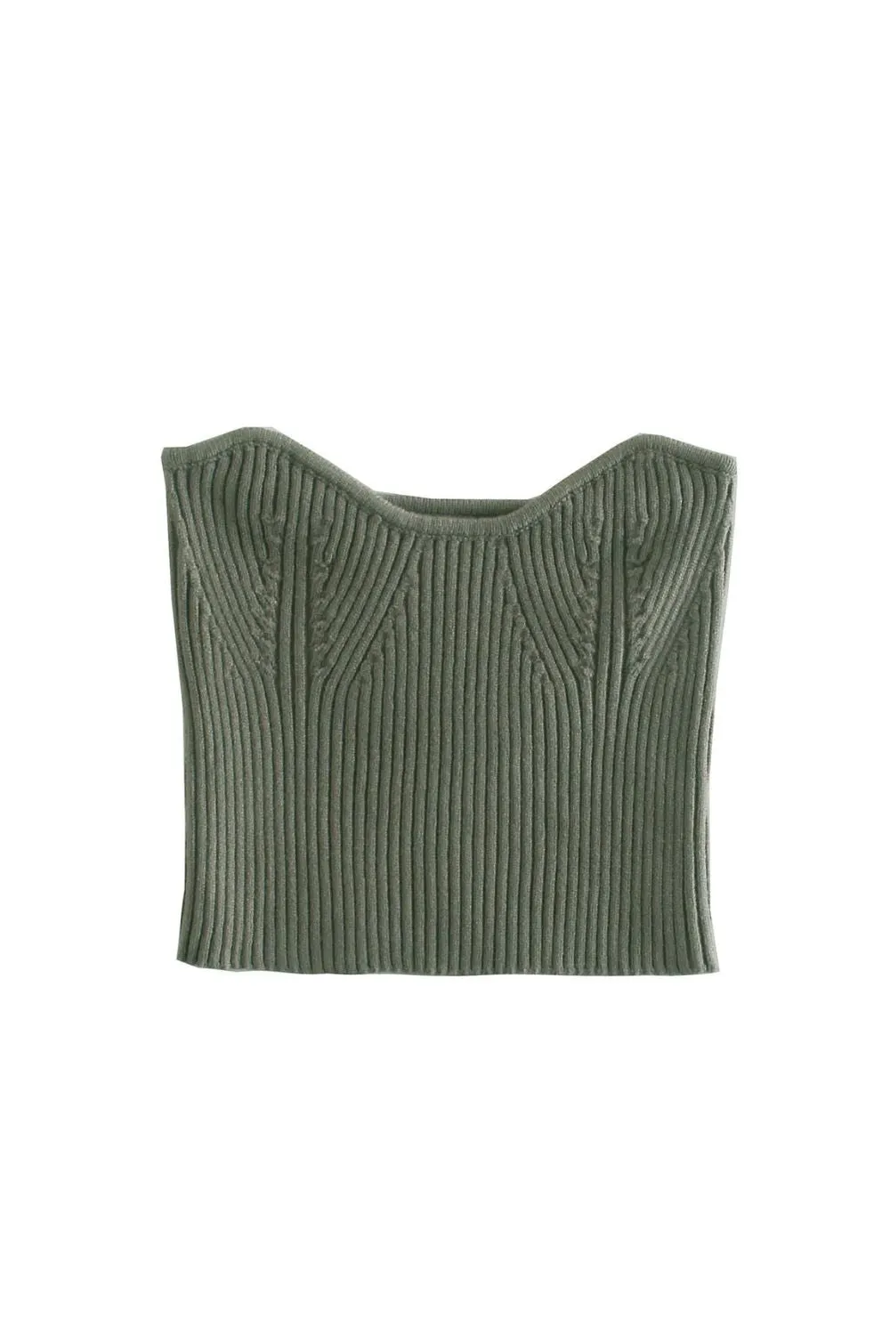 'Harriet' Off-Shoulder Knit Crop Top