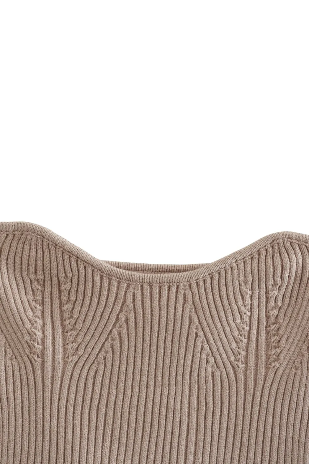 'Harriet' Off-Shoulder Knit Crop Top