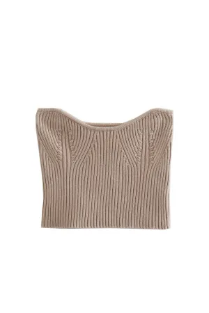 'Harriet' Off-Shoulder Knit Crop Top