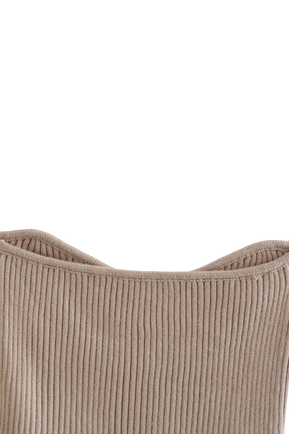 'Harriet' Off-Shoulder Knit Crop Top