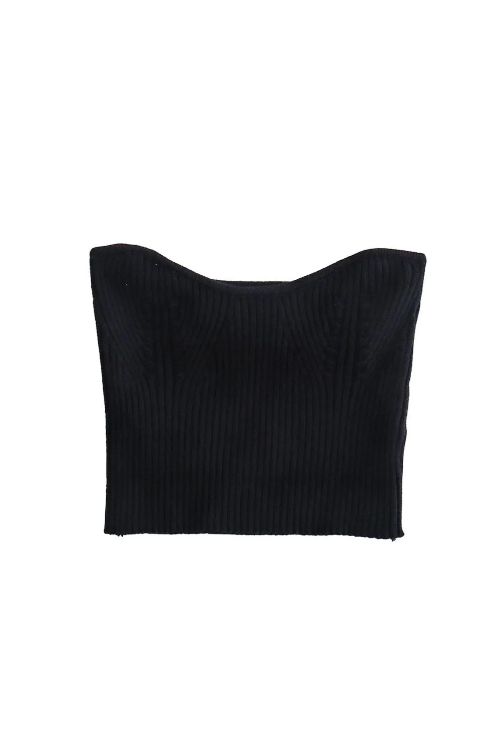 'Harriet' Off-Shoulder Knit Crop Top