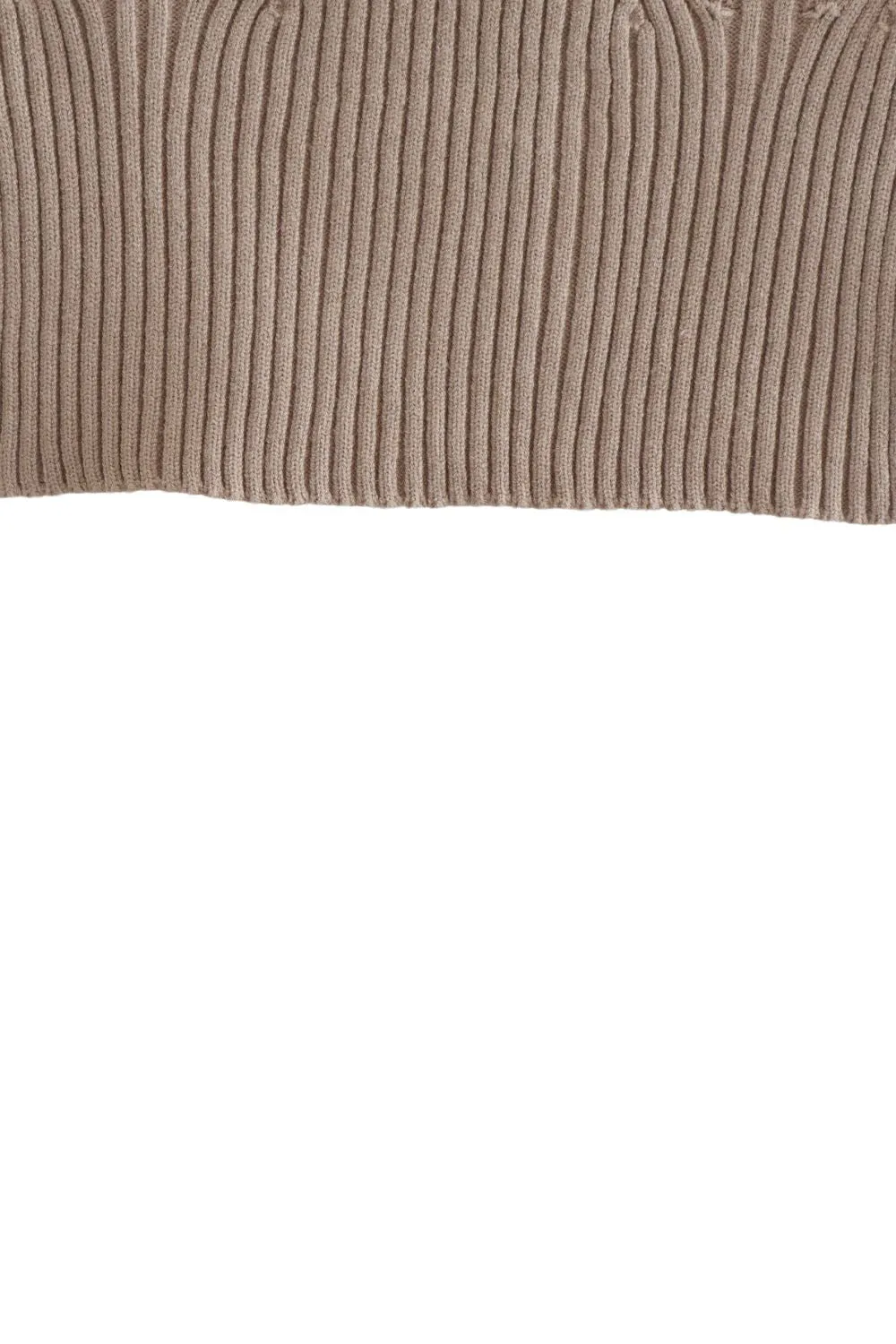 'Harriet' Off-Shoulder Knit Crop Top