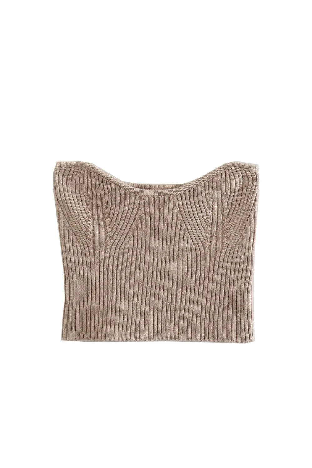 'Harriet' Off-Shoulder Knit Crop Top