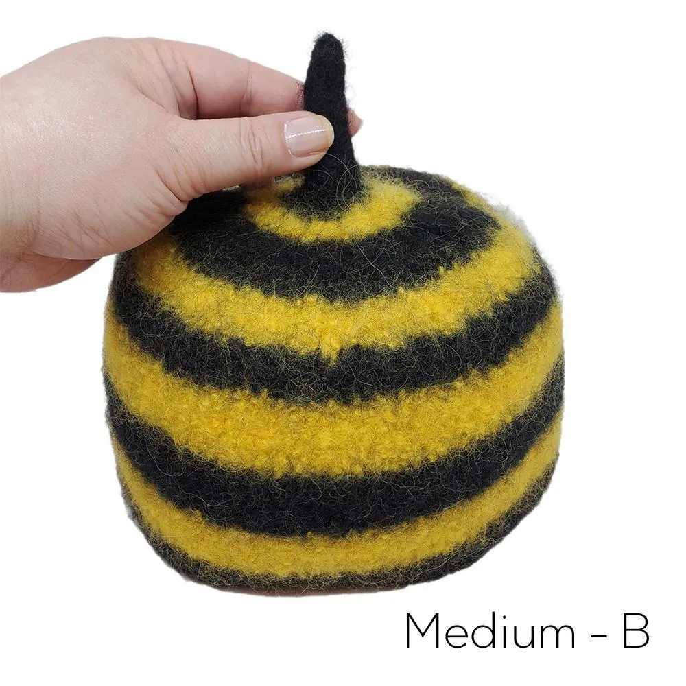 Hat - Bee Butt Felted Wool Cap (Assorted Sizes) by Snooter-doots