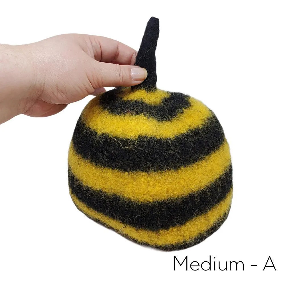 Hat - Bee Butt Felted Wool Cap (Assorted Sizes) by Snooter-doots
