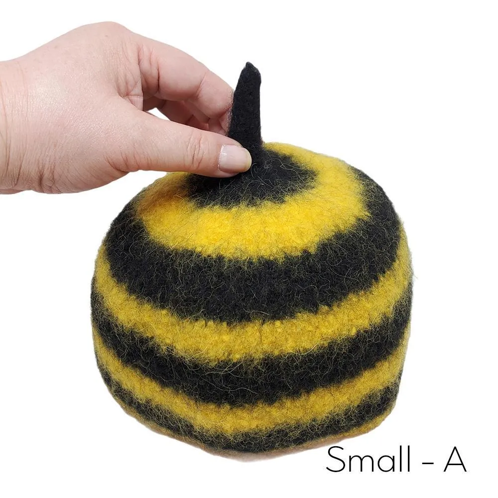 Hat - Bee Butt Felted Wool Cap (Assorted Sizes) by Snooter-doots